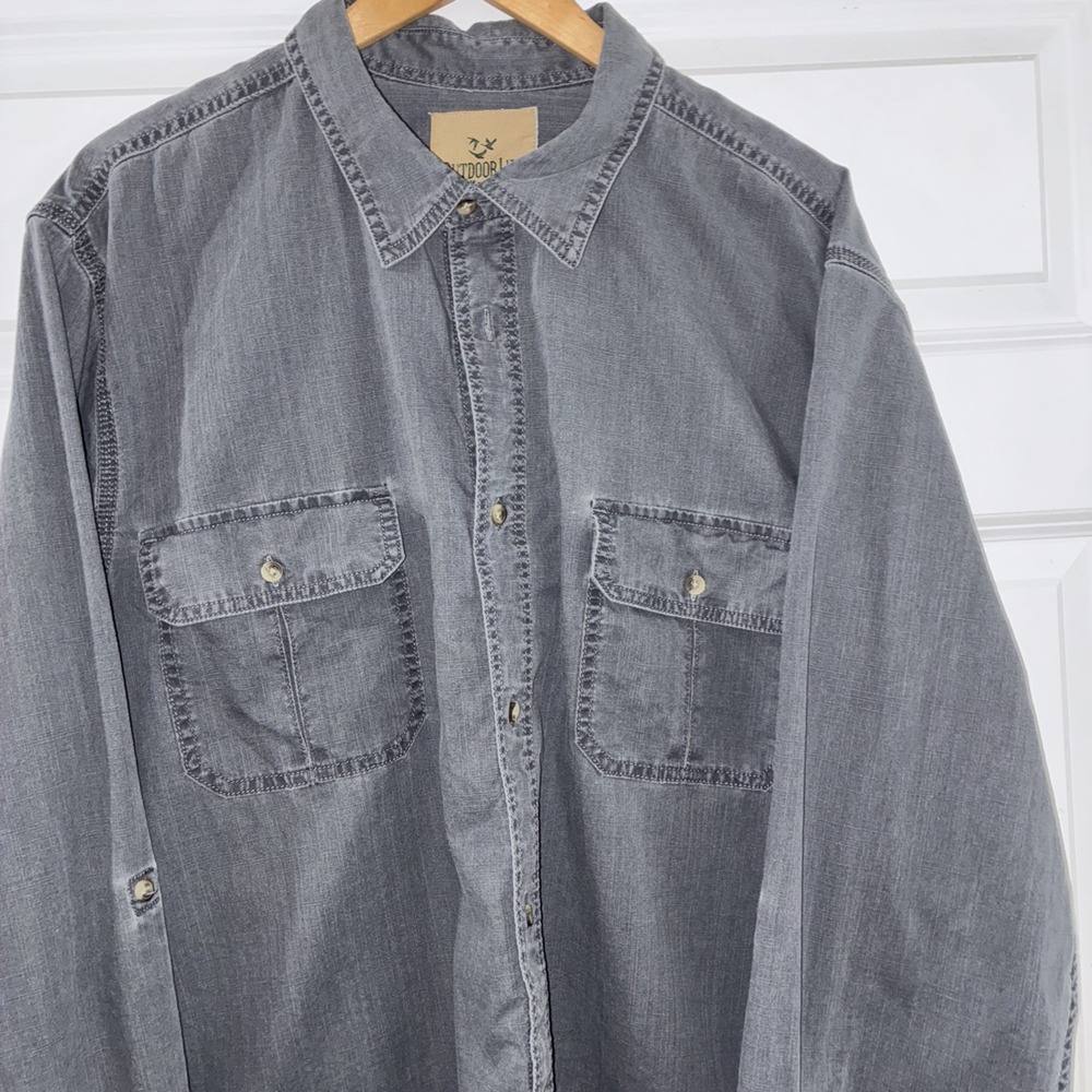 Outdoor Life Men's Long Sleeve Shirt gray 2XL